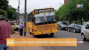 Colorados rechazaron plan de transporte público en Encarnación - Noticias Paraguay