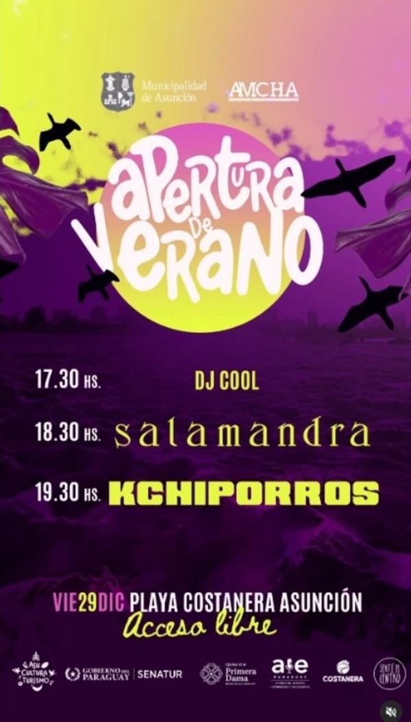 Agenda cultural se prepara en Asunción
