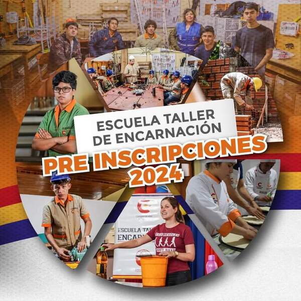 ¡Inscripciones abiertas para el periodo lectivo 2024 en la Escuela Taller de Encarnación!