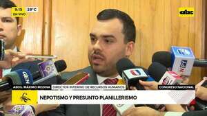Video: “No existen casos de nepotismo”, dice director - ABC Noticias - ABC Color
