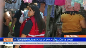 Intervienen hospedajes en zona Estación de Buses de Asunción