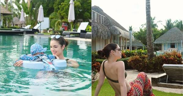 La Nación / Nadia Ferreira, a puro sol y disfrute junto a Marc Anthony Junior