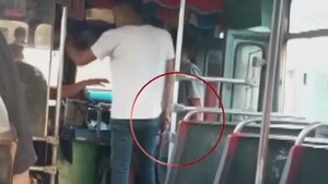 Terror en un bus: Un hombre amenaza al chofer con un cuchillo