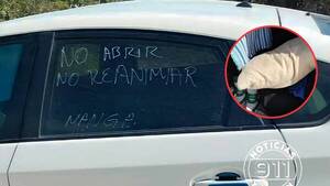 Tenebroso misterio en torno a un muerto hallado en un auto con un perturbador mensaje