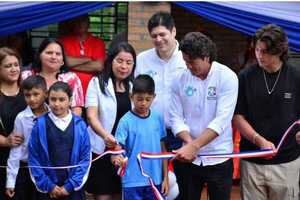 (GALERIA). ¡Que grande! Nelson Haedo Valdez inaugura la primera escuelita de su valle que restauró