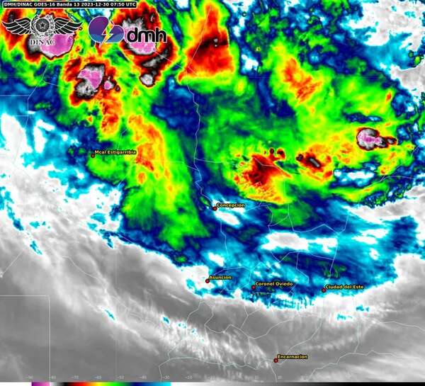 Sistema de tormentas ingresa este fin de semana - Clima - ABC Color
