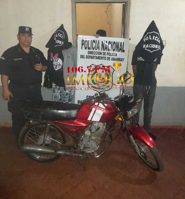 Dos jóvenes son detenidos por ocasionar ruidos molestos con caño de escape de moto - Radio Imperio 106.7 FM