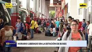 Video: Horario liberado en la Estación de Buses - ABC Noticias - ABC Color