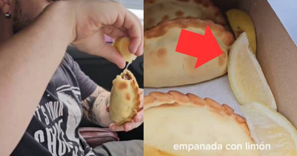 La Nación / Empanada con limón, extraña costumbre argentina que asombró a tiktoker