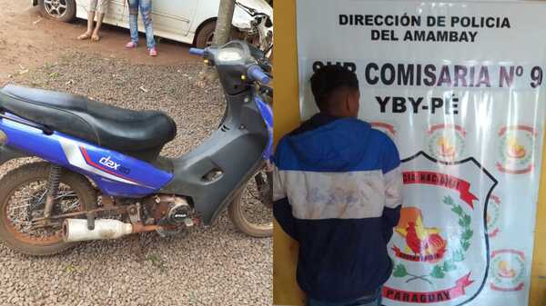 Menor de 17 años fue aprehendido por tener en su poder una motocicleta denunciada como hurtada - Oasis FM 94.3