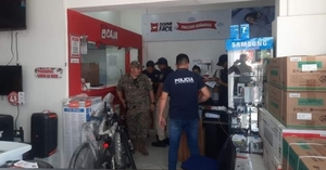 Cinco sospechosos detenidos tras robo armado a casa comercial de San Estanislao