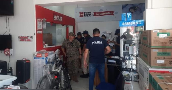 Cinco sospechosos detenidos tras robo armado a casa comercial de San Estanislao