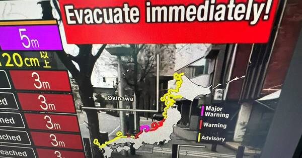 La Nación / Alerta de tsunami en el Pacífico tras poderoso terremoto en Japón