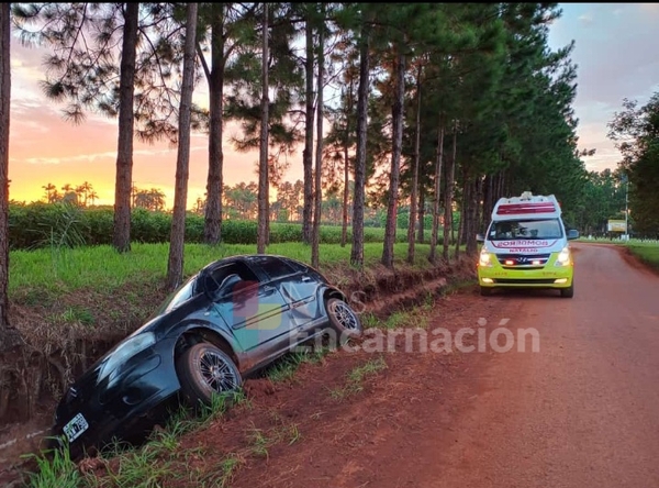 Natalio: Respondía a su esposa y casí termina volcando