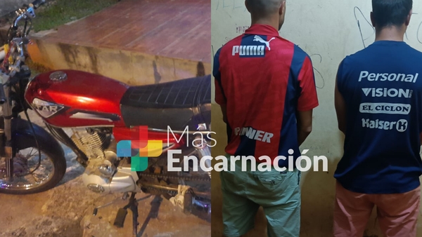 Persecución termina con dos aprehendidos e incautación de sup. marihuana en pleno centro de Encarnación