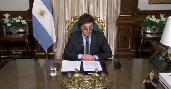 La Nación / Milei pide respaldo a la ‘ley ómnibus’ para evitar una “catástrofe”
