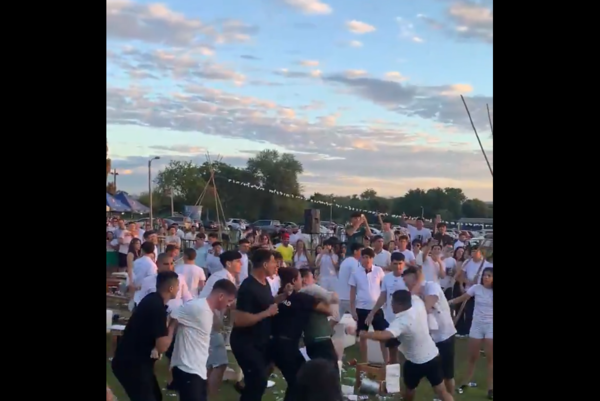 (VIDEO): Moquete en San Ber en las primeras horas de este 2024