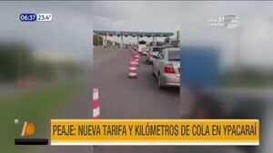 Nueva tarifa y largas filas en peaje de Ypacaraí | Telefuturo