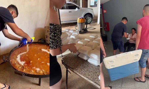Jóvenes solidarios repartieron comidas en Limpio – Prensa 5
