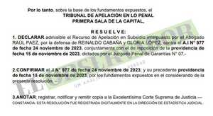 Cámara confirma convocatoria a preliminar para Cucho Cabaña y otros acusados