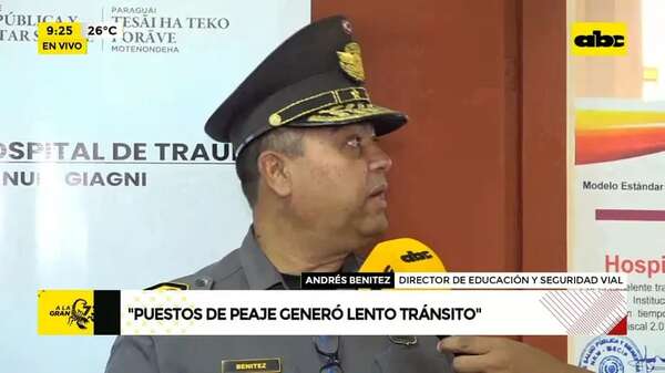 Video: Tomarán medidas ante caos en peaje - ABC Noticias - ABC Color