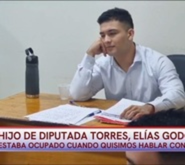 Hallan "trabajando" al hijo de diputada Roya Torres - Paraguay.com