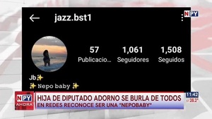Hija del diputado Adorno alardea de su condición de "nepobaby" - Noticias Paraguay