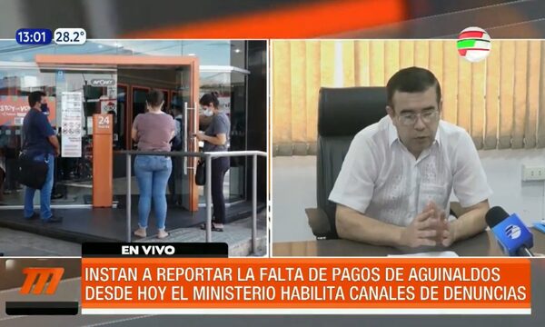 Instan a reportar la falta de pagos de aguinaldos | Telefuturo