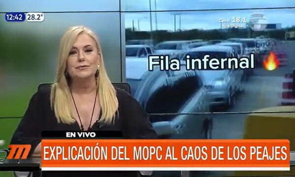 La explicación del MOPC al caos de los peajes | Telefuturo