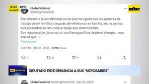 Video: diputado pide renuncia a sus “nepobabies” - ABC Noticias - ABC Color