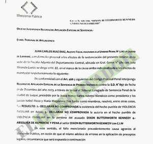 Fiscalía apela absolución de exmiembro del Tribunal de Ética del Poder Judicial por violencia familiar