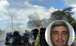 Petropar lamenta la muerte del conductor del camión cisterna en Caacupé