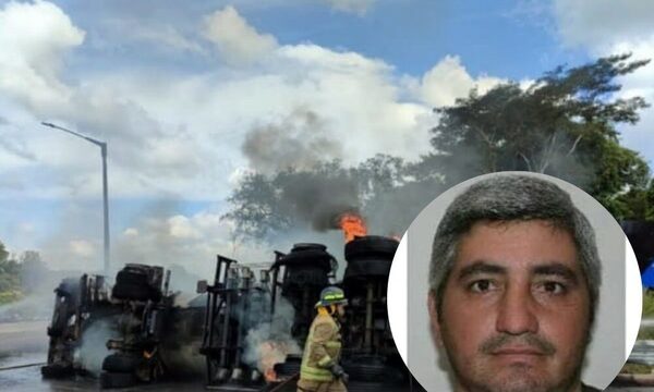 Petropar lamenta la muerte del conductor del camión cisterna en Caacupé