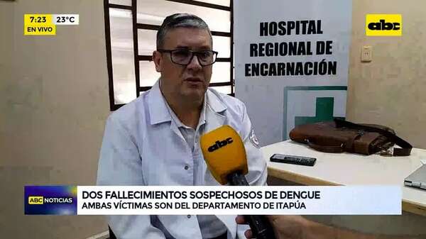 Video: Dos fallecidos sospechosos de dengue en Itapúa - ABC Noticias - ABC Color