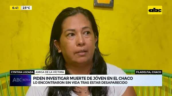 Video: Piden investigar muerte de joven en el Chaco - ABC Noticias - ABC Color