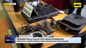 Video: Detenido en la calle con varias evidencias  - ABC Noticias - ABC Color