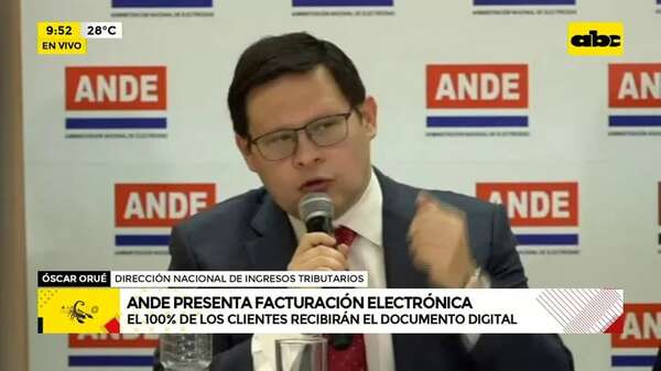 Video: Ande presenta factura electrónica - ABC Noticias - ABC Color