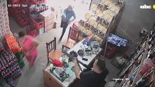 Video: así asaltaron un comercio en Villa Elisa - Policiales - ABC Color