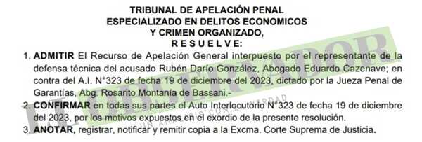 Cámara mantiene prisión preventiva para cómplice de Miguel Servín