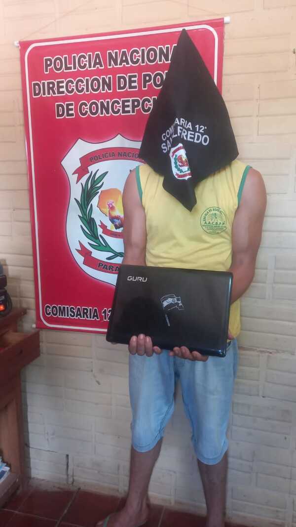 Detenido implicado en robo de computadora en la Escuela Básica N° 1731 “San Alfredo”