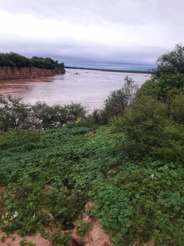 Aguas del Pilcomayo ingresan con buen caudal por embocadura paraguaya
