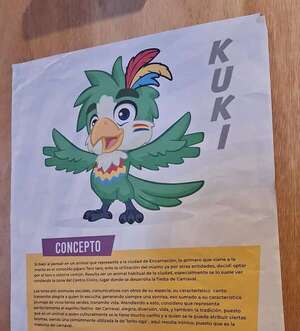 Kuki, la nueva mascota del Carnaval Encarnaceno es un singular lorito - Espectáculos - ABC Color