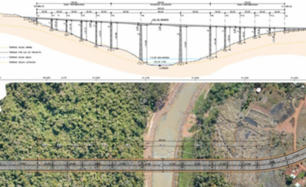Diseño final del segundo puente sobre el río Monday, en su etapa final