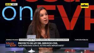 Video: proyecto de ley del servicio civil - Mesa de Periodistas - ABC Color