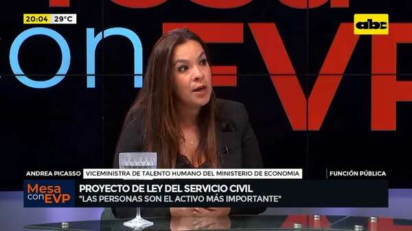 Video: proyecto de ley del servicio civil - Mesa de Periodistas - ABC Color