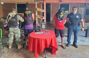 Allanan vivienda y detienen a distribuidor de drogas en Ciudad del Este