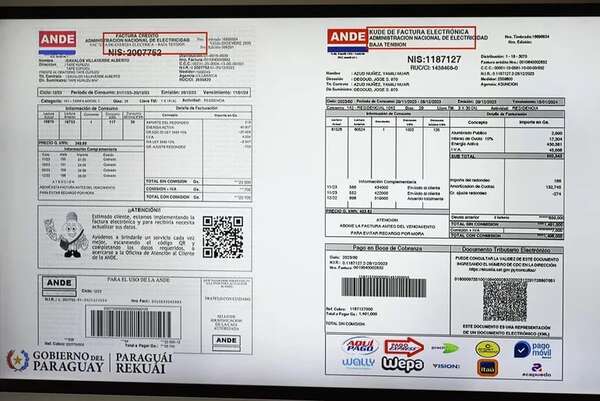 ANDE emitirá facturas electrónicas a la par de las físicas, anunciaron - Economía - ABC Color