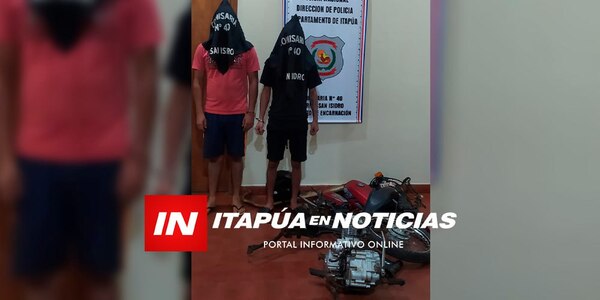 APREHENDIERON A DOS SUJETOS Y RECUPERARON PARTES DE UN BICICLO - Itapúa Noticias