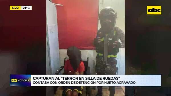 Video: Capturan al “terror en silla de ruedas” - ABC Noticias - ABC Color