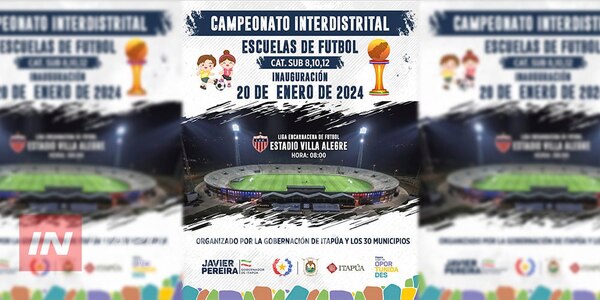 LANZAN CAMPEONATO INTERDISTRITAL DE ESCUELAS DE FÚTBOL 2024 EN ITAPÚA - Itapúa Noticias